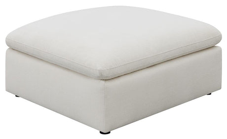 Hobson Off-White Cushion Seat Ottoman from Coaster - Luna Furniture