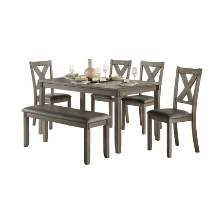 Holders Gray 6-Piece Dining Set from Homelegance - Luna Furniture