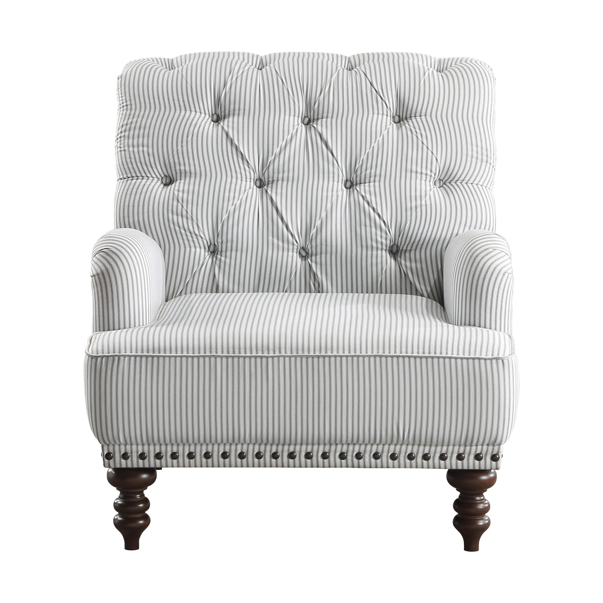 Holland Park Gray/White Accent Chair from Homelegance - Luna Furniture