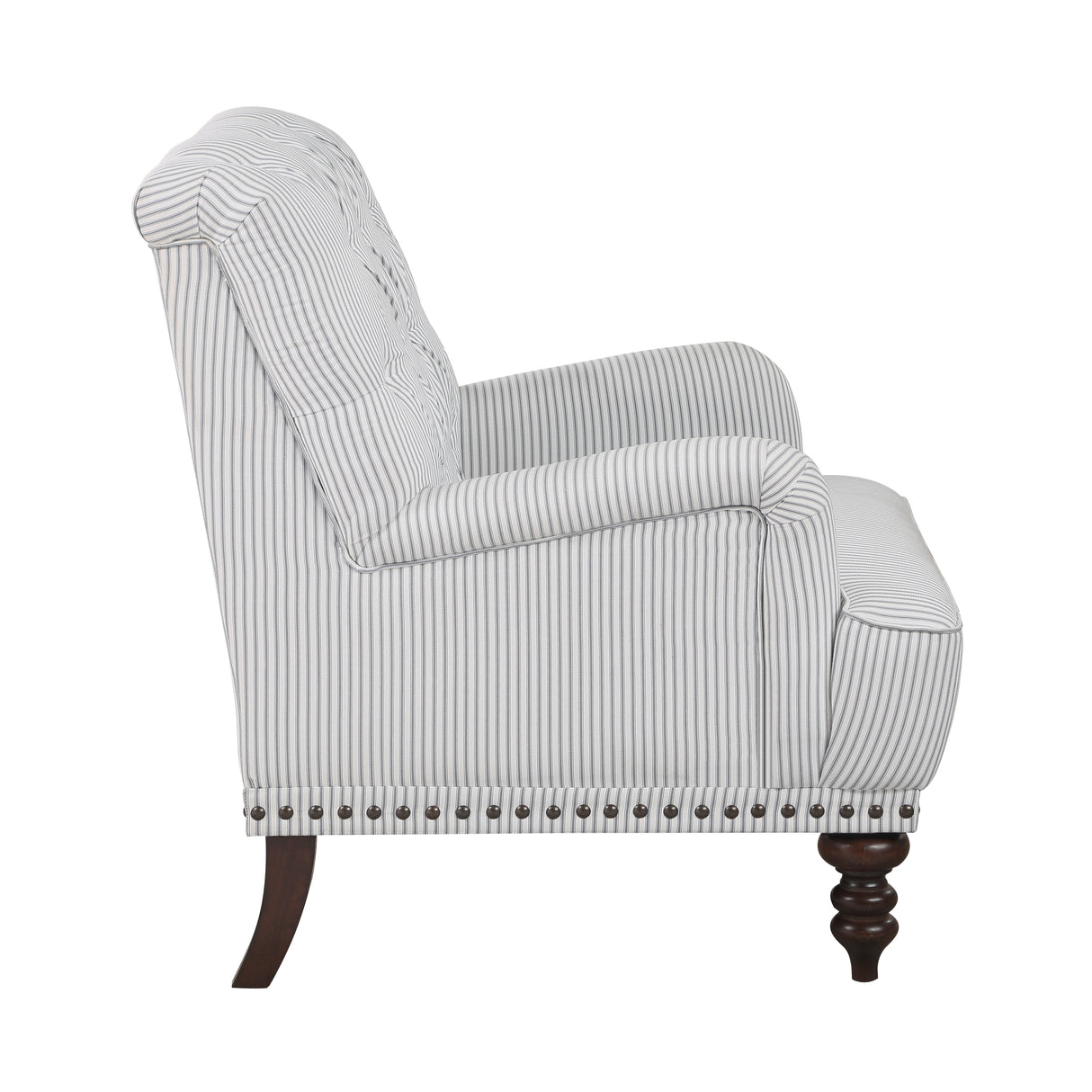 Holland Park Gray/White Accent Chair from Homelegance - Luna Furniture
