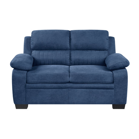 Holleman Blue Loveseat from Homelegance - Luna Furniture