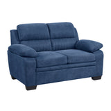 Holleman Blue Loveseat from Homelegance - Luna Furniture
