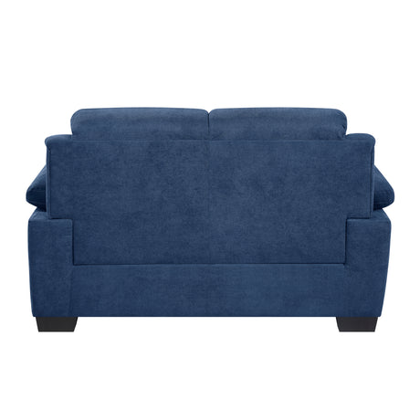 Holleman Blue Loveseat from Homelegance - Luna Furniture