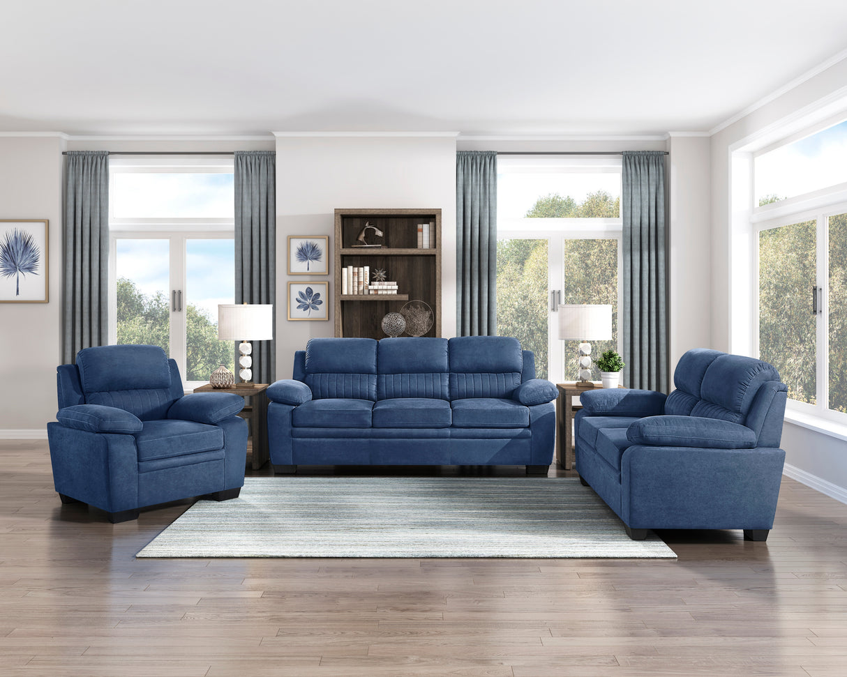 Holleman Blue Sofa from Homelegance - Luna Furniture