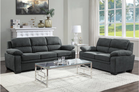 Holleman Dark Gray Living Room Set from Homelegance - Luna Furniture