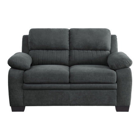 Holleman Dark Gray Loveseats from Homelegance - Luna Furniture