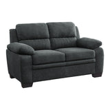Holleman Dark Gray Loveseats from Homelegance - Luna Furniture