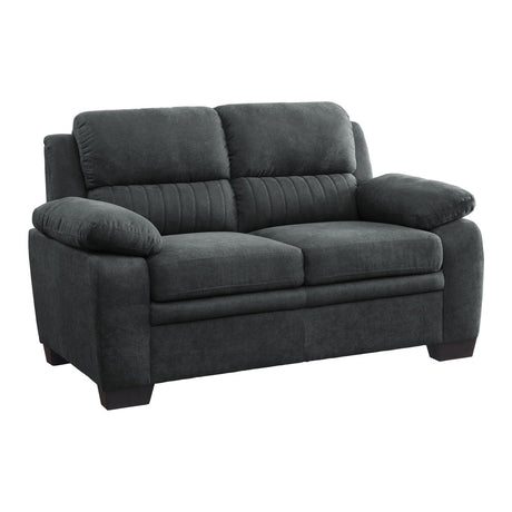 Holleman Dark Gray Loveseats from Homelegance - Luna Furniture
