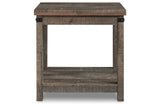 Hollum Rustic Brown End Table from Ashley - Luna Furniture