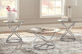 Hollynyx Chrome Finish Table from Ashley - Luna Furniture