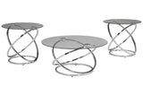 Hollynyx Chrome Finish Table from Ashley - Luna Furniture