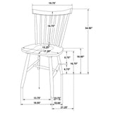 Hollyoak Walnut and Black 5-Piece Rectangular Dining Set from Coaster - Luna Furniture