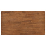 Hollyoak Walnut and Black Farmhouse Rectangular Dining Table with Turned Legs from Coaster - Luna Furniture