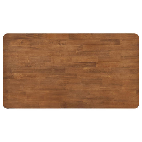 Hollyoak Walnut and Black Farmhouse Rectangular Dining Table with Turned Legs from Coaster - Luna Furniture