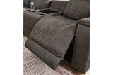 Hoopster Gunmetal 6-Piece Power Reclining Sectional from Ashley - Luna Furniture