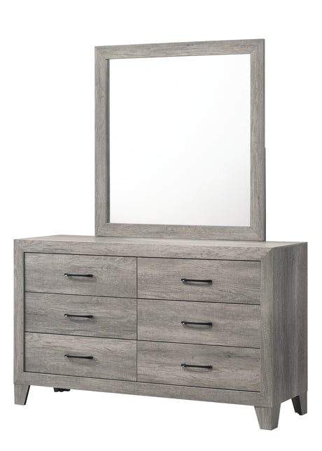Hopkins Driftwood Bedroom Mirror (Mirror Only) from Crown Mark - Luna Furniture