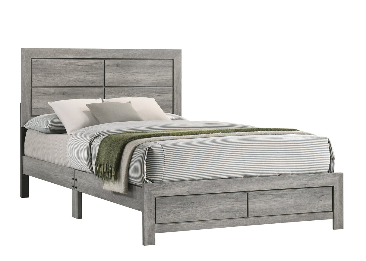 Hopkins Driftwood Full Platform Bed from Crown Mark - Luna Furniture