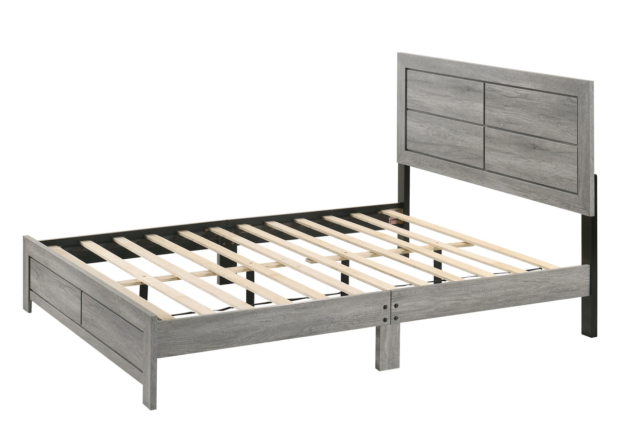 Hopkins Driftwood Queen Platform Bed from Crown Mark - Luna Furniture