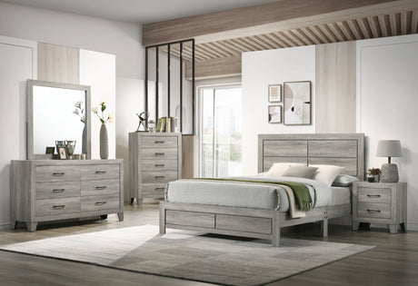 Hopkins Driftwood Queen Platform Bed from Crown Mark - Luna Furniture