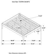 Hounslow Black California King Platform Bed from Coaster - Luna Furniture