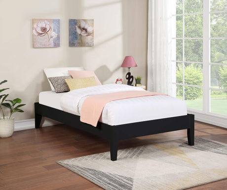 Hounslow Black Full Platform Bed from Coaster - Luna Furniture