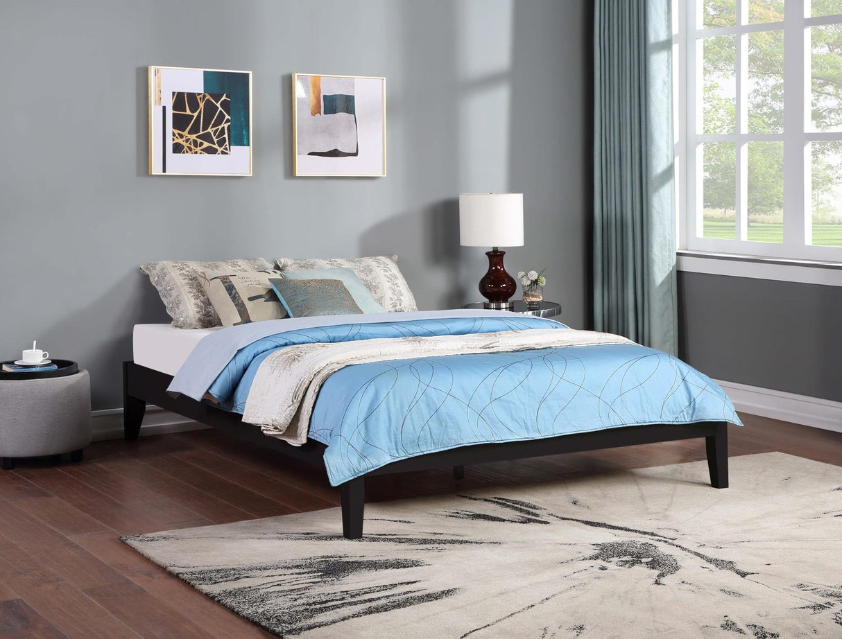Hounslow Black Queen Platform Bed from Coaster - Luna Furniture