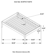 Hounslow Black Twin Platform Bed from Coaster - Luna Furniture
