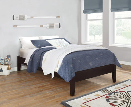 Hounslow Cappuccino Twin Universal Platform Bed from Coaster - Luna Furniture