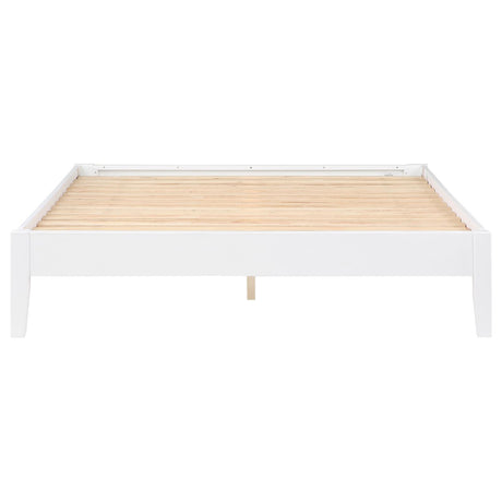 Hounslow White California King Platform Bed from Coaster - Luna Furniture