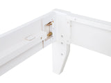 Hounslow White California King Platform Bed from Coaster - Luna Furniture
