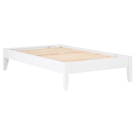 Hounslow White Twin Platform Bed from Coaster - Luna Furniture