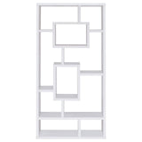 Howie White 10-Shelf Bookcase from Coaster - Luna Furniture