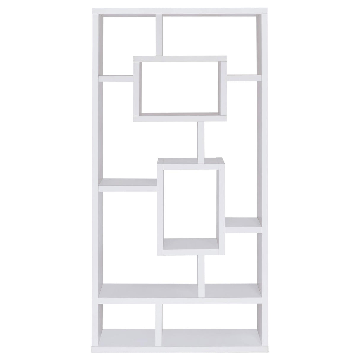 Howie White 10-Shelf Bookcase from Coaster - Luna Furniture