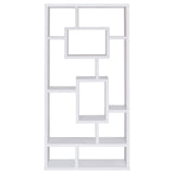 Howie White 10-Shelf Bookcase from Coaster - Luna Furniture