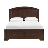 Hudson Cherry Full Storage Platform Bed from Homelegance - Luna Furniture