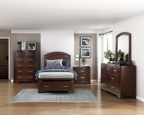Hudson Cherry Nightstand from Homelegance - Luna Furniture