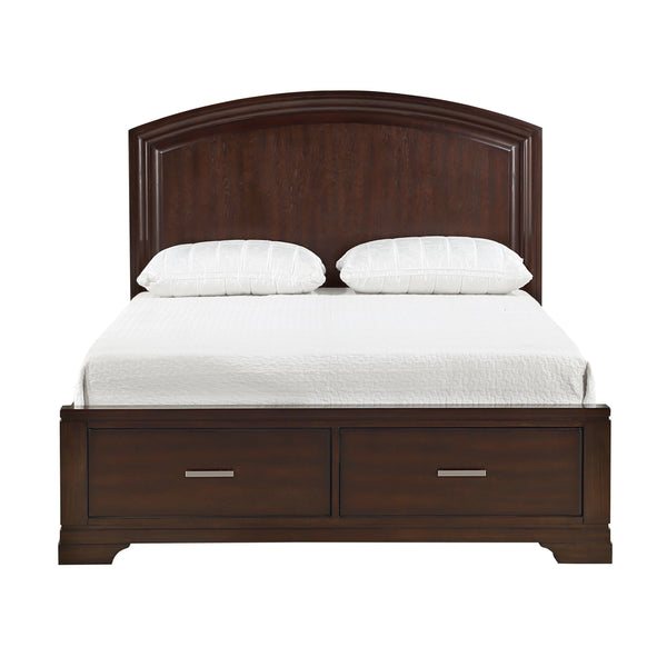 Hudson Cherry King Storage Platform Bed