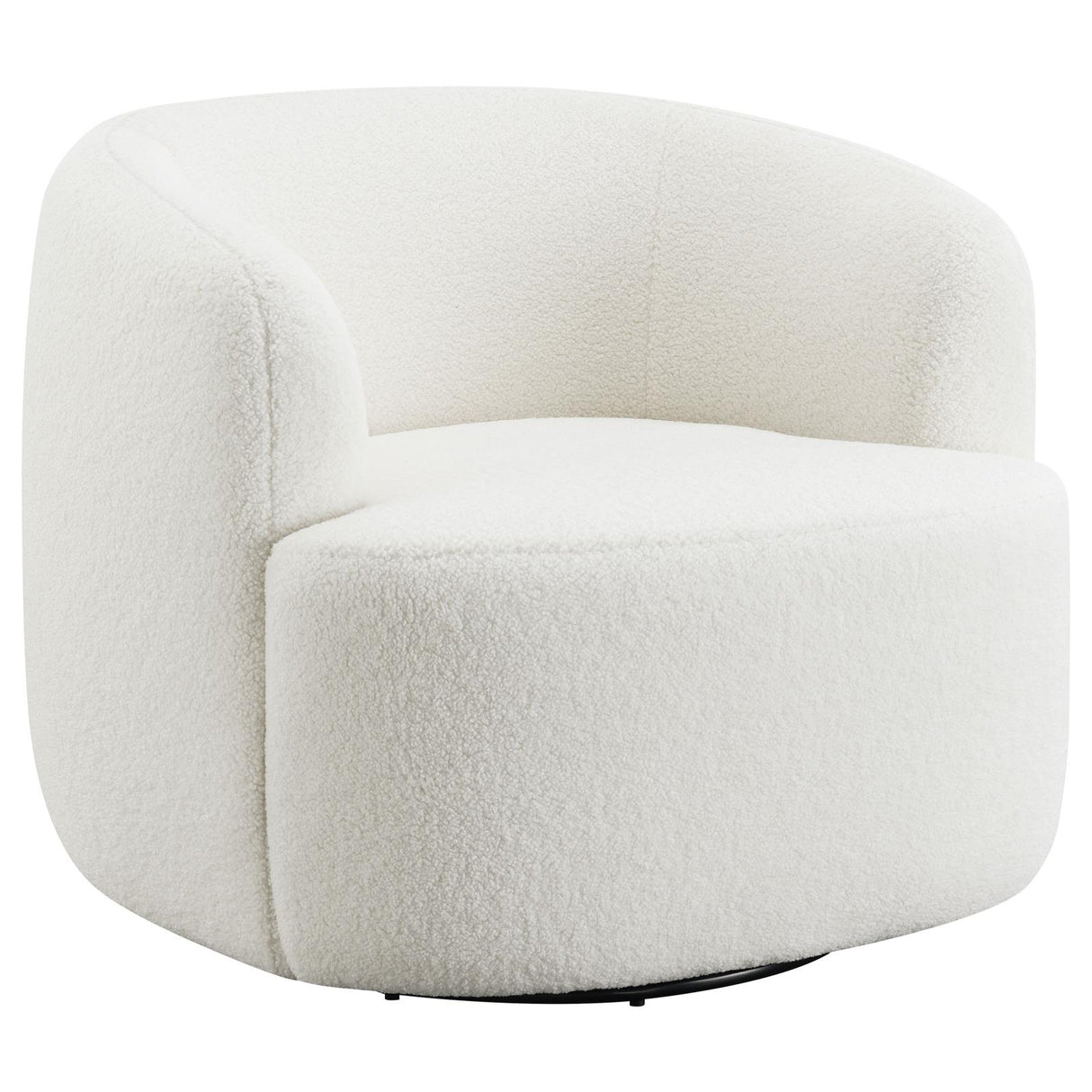 Hudson Natural Upholstered Swivel Chair from Coaster - Luna Furniture