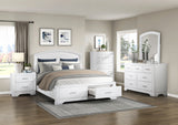 Hudson White Storage Platform Bedroom Set from Homelegance - Luna Furniture