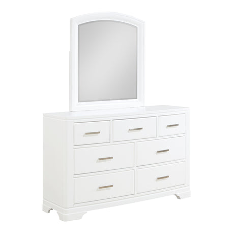 Hudson White Mirror (Mirror Only) from Homelegance - Luna Furniture