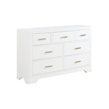 1520WHT-1*4 4-Piece Youth Bedroom Set (Twin Bed, Nightstand, Dresser, Mirror) from Homelegance - Luna Furniture