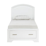 Hudson White Twin Storage Platform Bed from Homelegance - Luna Furniture
