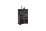 Huey Vineyard Black Chest of Drawers from Ashley - Luna Furniture
