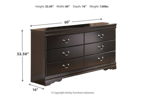 Huey Vineyard Black Dresser from Ashley - Luna Furniture