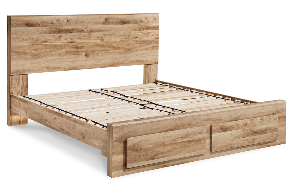 Hyanna Tan Brown Queen Storage Platform Bed from Ashley Furniture - Luna Furniture