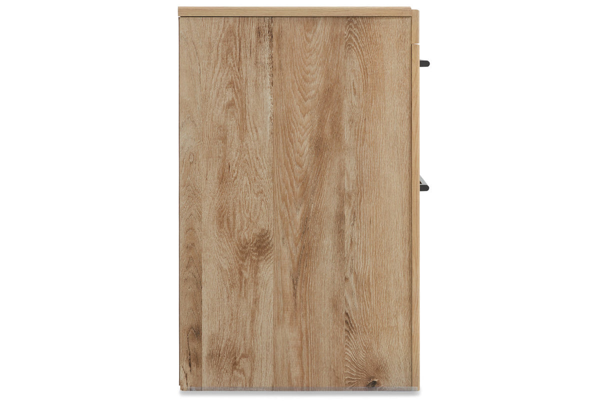 Hyanna Tan Nightstand from Ashley - Luna Furniture