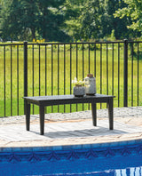Hyland wave Black Outdoor Coffee Table from Ashley Furniture - Luna Furniture