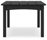 Hyland wave Black Outdoor Coffee Table from Ashley Furniture - Luna Furniture