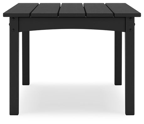 Hyland wave Black Outdoor Coffee Table from Ashley - Luna Furniture