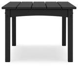 Hyland wave Black Outdoor Coffee Table from Ashley Furniture - Luna Furniture